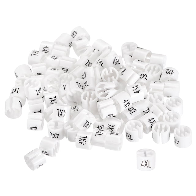Marcador de ropa Unique Bargains 4XL 3,5mm Blanco Paquete de 100