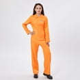 thumbnail image 3 of Mono de prisionero Pivanzore para mujer, disfraz de cárcel, color naranja, XXL, 3 of 7