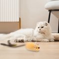 thumbnail image 1 of Wekvgz - Juguete interactivo con forma de ratón para gatos, juguete eléctrico automático para gatos, recargable, con movimiento, realista, de franela, para interior, 1 of 8