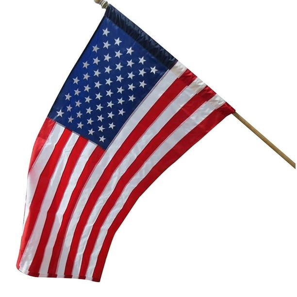 Download 3x5 Foot US USA AMERICAN FLAG SLEEVE & HEM House Pole ...