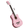 thumbnail image 4 of Tcbosik 38in Acoustic Guitar Starter Kit w/Gig Bag, Picks, Strings, Capo, Tuner and Strap for Beginners, Matte Pink, 4 of 10