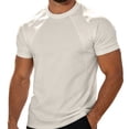 thumbnail image 2 of COSFO Men Tshirts Athletic Dry Fit Cotton Short Sleeve Undershirts Crew Neck Performance Classic Fit Moisture Wicking Solid Mens Tshirts Xs, 2 of 8