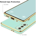thumbnail image 4 of Galaxy S20 Case, Designed for Electroplated Samsung Galaxy S20 4G/5G Phone Case, Case Soft TPU Protective Shockproof Flexible Samsung Galaxy S20 Case 6.2 inch，Mint Green, 4 of 12