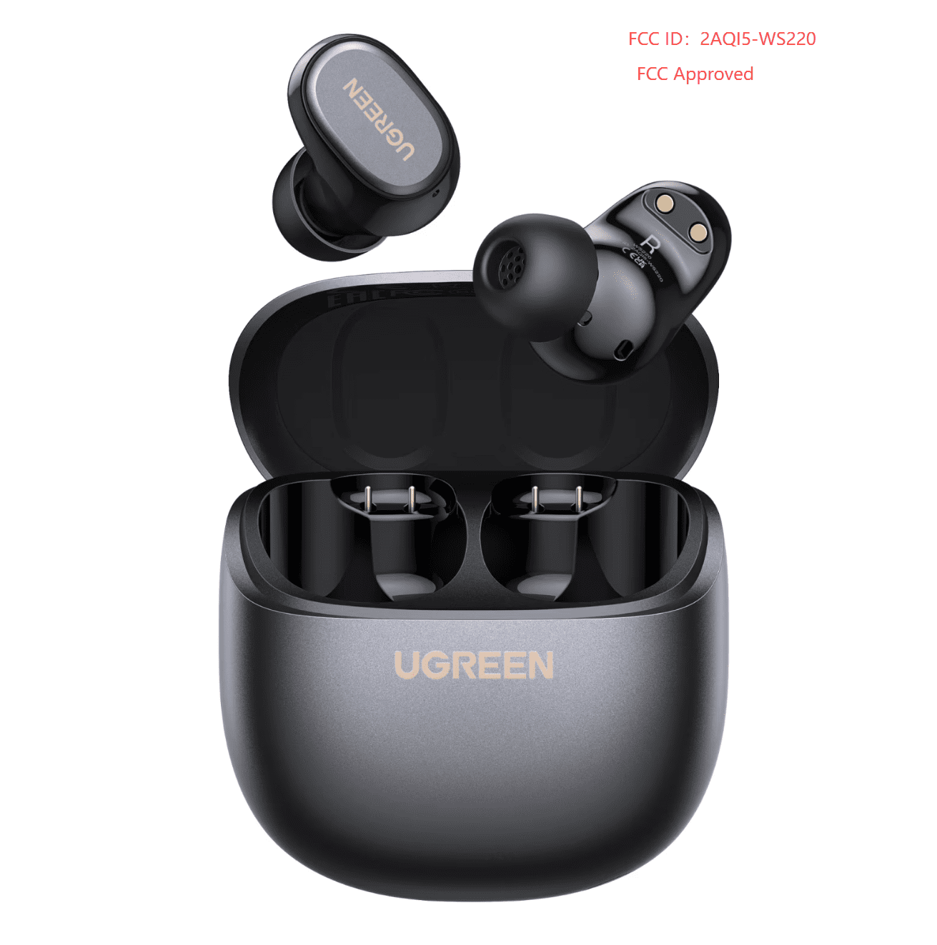 UGREEN HiTune A3 True Wireless Earbuds, Bluetooth 6.0, 35H Battery, Spatial Audio, AI Call Noise Reduction, Low Latency 80ms, IPX5