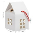 thumbnail image 2 of House Shaped Gift Boxes With Handle 5X3X3Inches, Sturdy 300Gsm White Cardboard Reusable Christmas Holiday Cottage Boxes, Real Estate Agent Gifts For Clients Party Favors &, 2 of 6