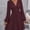 *Red, variant on ClodeEU Women's Mini Dresses ,Elegant V Neck Long Sleeve High Waist Tunic A Line Vacation Dress Red,Womens Plus XXL