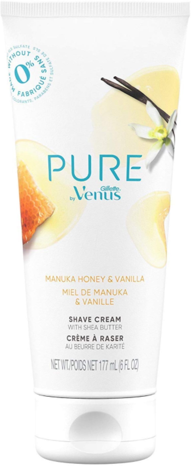 4 Pack Gillette Pure by Venus Shaving Cream Manuka Honey and Vanilla