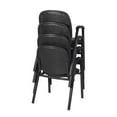 thumbnail image 3 of Regency Ace Vinyl Stack Chair (4 pack)- Black, 3 of 4