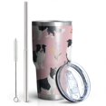 thumbnail image 2 of 30oz Border Collie Dogs with Pioneer Flower Tumblers Stainless Steel Tumbler with Lid and Straw,Vacuum Insulated Double Wall Travel Tumbler Cups Mug with Cleaning Brush for Coffee,Tea, 2 of 7