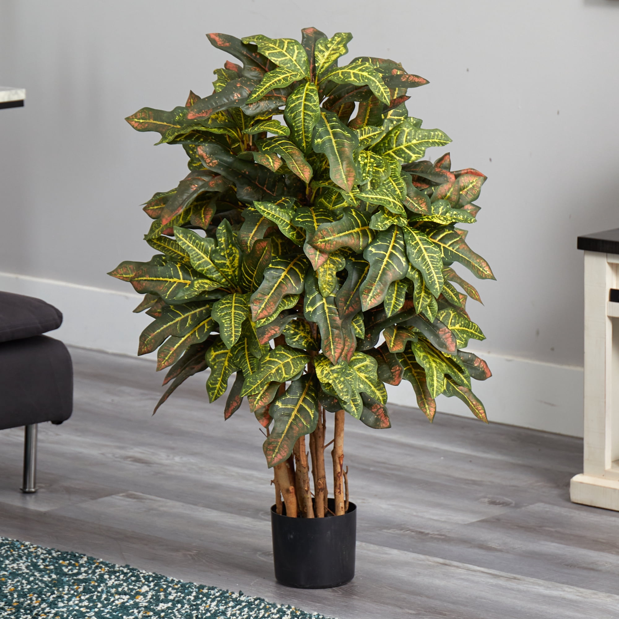 Nearly Natural 3' Croton Artificial Tree