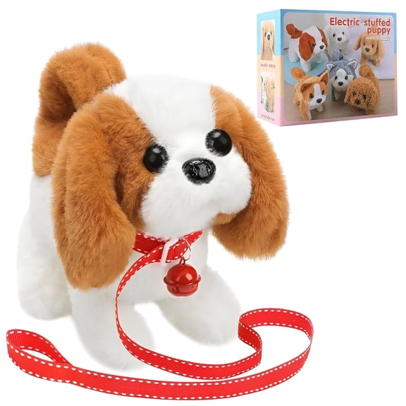 BESTSKY Plush Saint Bernard Toy Puppy Electronic Interactive Dog Toys for Kids Toddlers