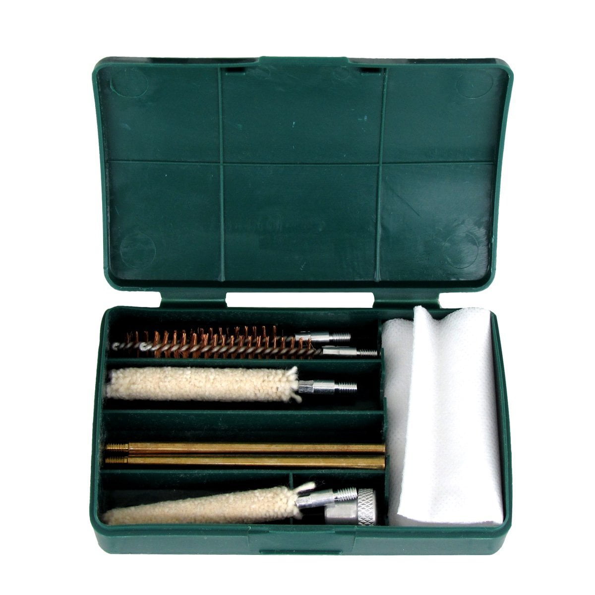 .357 .38 9mm Pistol Hand Gun Cleaning Kit 7 Brushes Brass Rods Cleaner Brush Set 