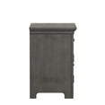 thumbnail image 5 of Weston Home Crestler Classic Cupboard Nightstand with 1-Drawer & Charging Station, Antique Grey, 5 of 7
