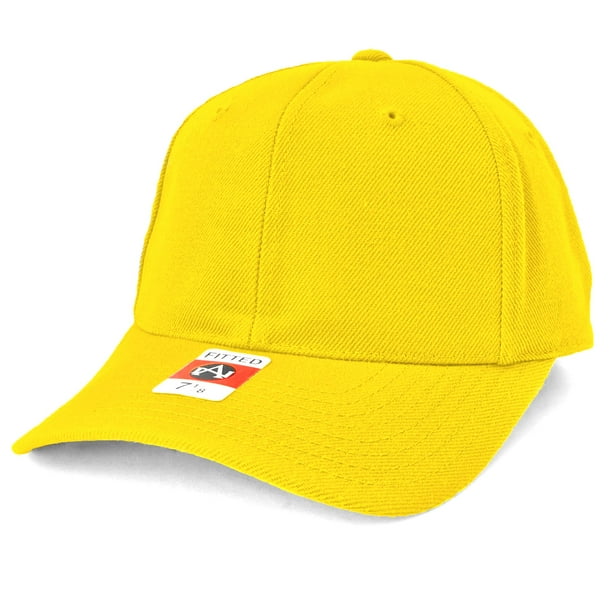 American Needle Fitted Blank Wool Blend Hat - Yellow