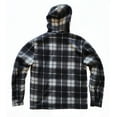 thumbnail image 3 of 1826 Men's Sherpa-Lined Flannel Hoodie Jacket - Warm Zip-Up Layer for Cold Weather - Classic Fleece Plaid Pattern - Perfect for Hiking, Camping, & Everyday Winter Wear, 3 of 5