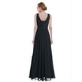 thumbnail image 2 of iiniim Women's Floral Lace Appliques Chiffon Wedding Bridesmaid Long Dress Prom Evening Gowns, 2 of 7