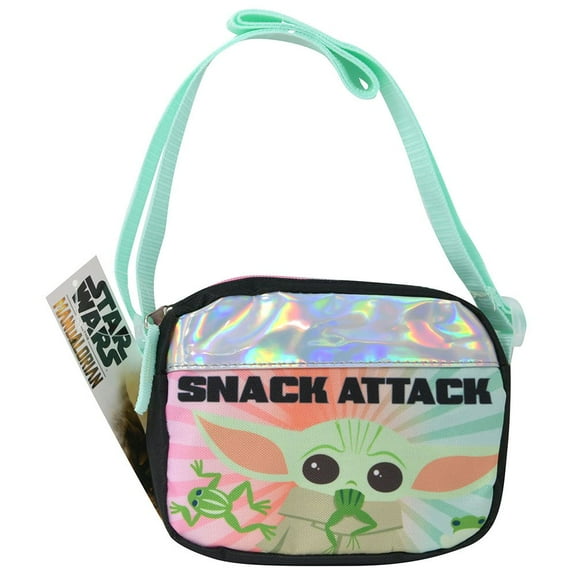 6.5" Star Wars Grogu Zipper Small Crossbody Bag