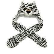 Animal Hood Hat for Kids and Adults One Size, Animal Hat with Mittens