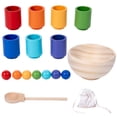 thumbnail image 1 of Aprendizaje para Bebés Bolas Iris en Tazas Con Tazas/bolas/tazón/cuchara Multicolor, 1 of 9