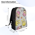thumbnail image 4 of Fotbe Cartoon Owls Travel Laptop Backpack, Business Slim Sturdy Laptops Backpack, Water Resistant College School Computer Bag Gift for Men & Women Fits 15.6 Inch Notebook, 4 of 8