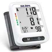 Sejoy Blood Pressure Monitor for Home Use, Digital Automatic with XL Wrist Cuff 5.3 - 8.5 in