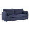 thumbnail image 3 of 79.13-Inch Modern Corduroy Fabric Sleeper Sofa for Living Room, 3 of 13