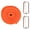 Orange, variant on Yajisi 8.2ft Elastic Tension Strap Stretch Strength Training Belt with Buckles for Women Girls Orange (98.4 inches / 2.5m)