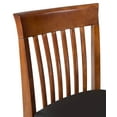 thumbnail image 6 of Linon Triena Wood Craftsman 31" Mission Back Faux Leather Bar Stool in Cherry, 6 of 8