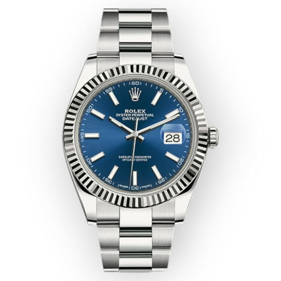 Pre-Owned Rolex Datejust 126334 41mm Blue Index Dial