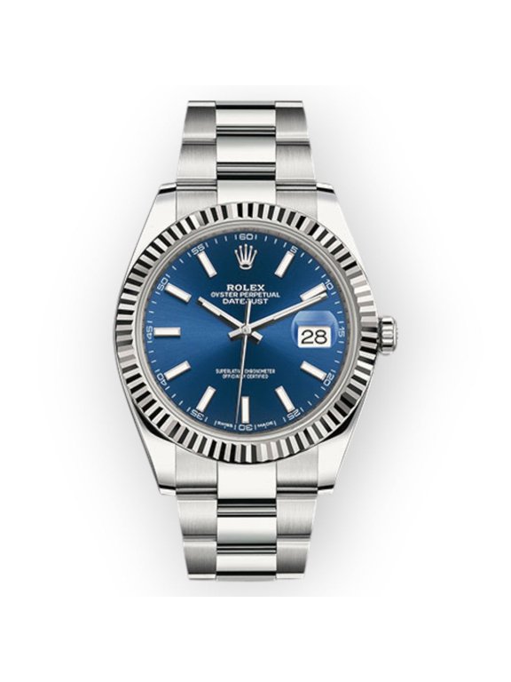 Pre-Owned Rolex Datejust 126334 41mm Blue Index Dial