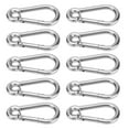thumbnail image 4 of Ecomeon Stainless Steel Snap Hook,10Pcs Snap Hook Stainless Steel Safety Rope Spring Carabiner Hanging Buckle Accessories,Spring Carabiner, 4 of 8