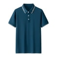 thumbnail image 1 of pstuiky camisetas camisas para hombre, Camisa informal de manga corta con cuello vuelto, cómoda y lisa, para hombre camisas casuales para hombre xxl, 1 of 3