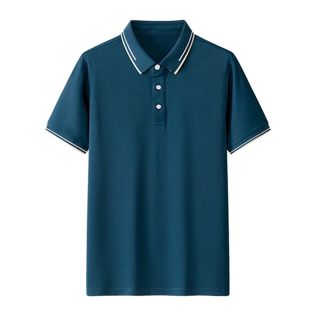 pstuiky camisetas camisas para hombre, Camisa informal de manga corta con cuello vuelto, cómoda y lisa, para hombre camisas casuales para hombre xxl