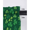 thumbnail image 6 of Green Shamrock Curtains 45 Inch Length, Sheer Curtains for Bedroom Living Room Window St. Patrick's Day Spring Lucky Vintage Rod Pocket Drapes Kitchen Curtains Small Half Window 42"x45" 2 Panels, 6 of 6