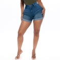thumbnail image 2 of CAIXIA Jean Shorts Womens Mid Rise Mid Rise Womens Denim Shorts Stretchy Bermuda Shorts Ripped Distressed Trendy Shorts with Pockets,XXL, 2 of 6