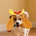thumbnail image 3 of Dog Antler Headband Christmas Dogs for Medium Large Dogs, Dog Ears Ajustable Elastic Band Dogs for Christmas Party Decor,C, 3 of 6