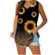 thumbnail image 2 of Puntoco Camisetas ajustadas para mujer, camisetas sin mangas para mujer, camisetas básicas informales holgadas con cuello en V para verano, 2 of 4