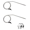 thumbnail image 1 of 2 Pack Thermometer Meat Probe & Clip for Thermopro TP25 TP27 stainless steel, 1 of 1