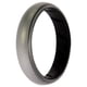 thumbnail image 1 of Anillo de boda BR sólido de silicona - Negro-Plata de ROQ para mujer - Anillo de 9 mm, 1 of 1
