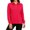 Red, variant on Polo Shirts for Women Cotton Button Collared Golf Long Sleeve Tops With Pocket Front, L