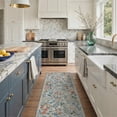 thumbnail image 5 of GENIMO 2'x3' Area Rug, Washable Non Slip Soft Floral Indoor Door Mat for Entryway Kitchen Laundry Room, Dusty Blue, 5 of 7
