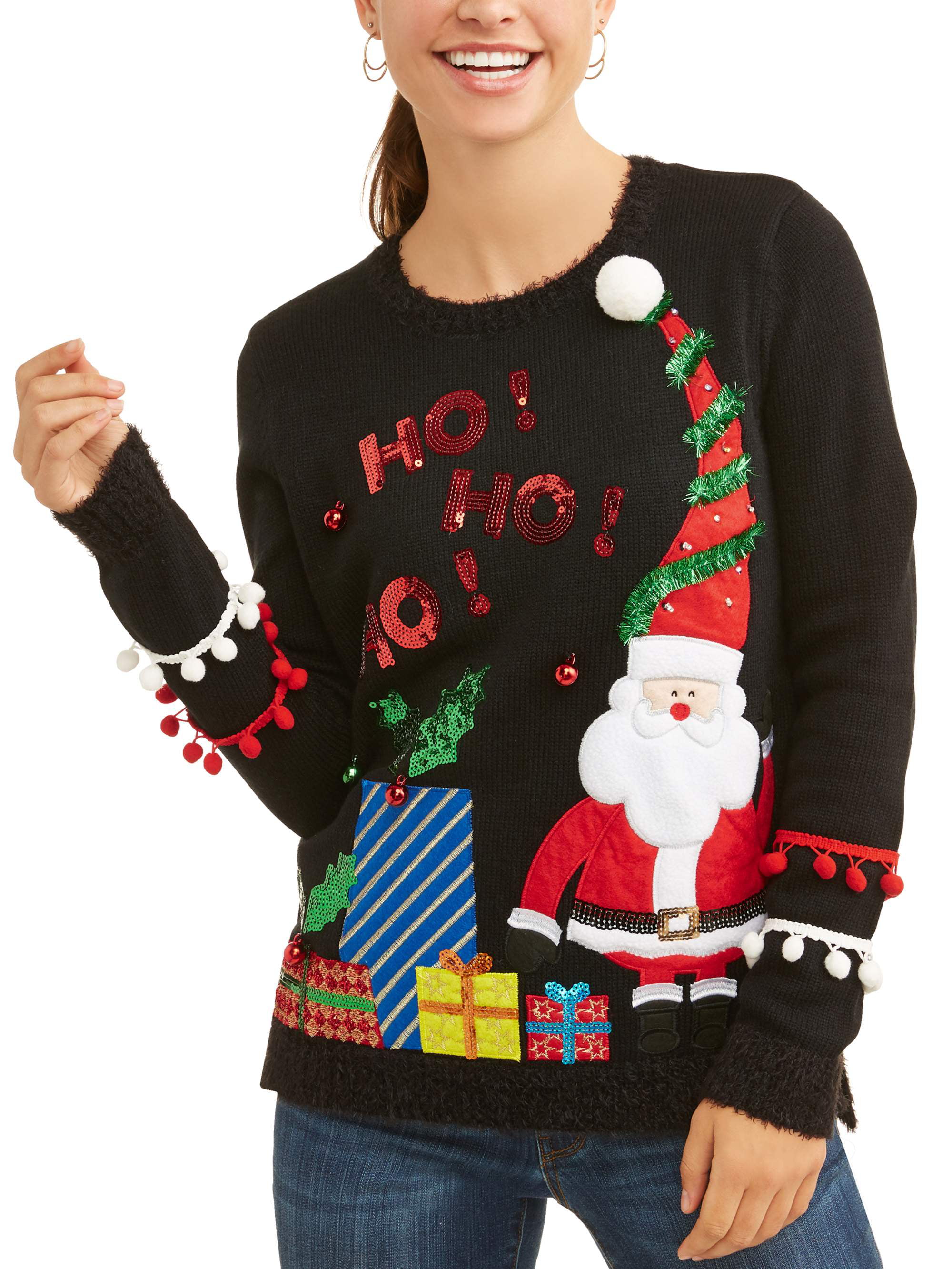 Women's Light Up Ugly Christmas Sweater - Walmart.com