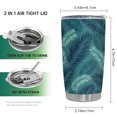 thumbnail image 2 of Taza de viaje Oasisdream, vaso de 600 ml con estampado de hojas, 2 of 6
