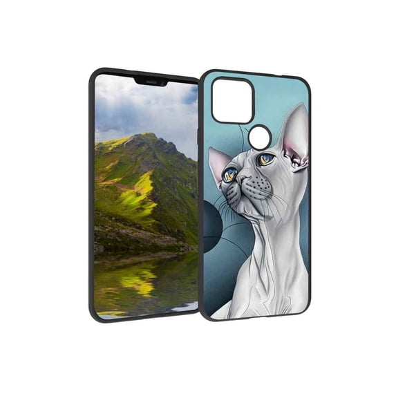 Compatible with Google Pixel 4A 5G Phone Case, sphynx-cat150 Case Silicone Protective for Teen Girl Boy Case for Google Pixel 4A 5G
