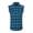 Blue and Black, variant on Men's Casual Flannel Plaid Shirt Sleeveless Cotton Plus Size Vest White and Black XL