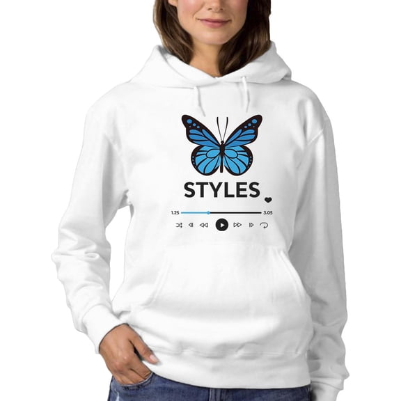 Butterfyl Styles Hoodie Women -Smartprints Designs, Female Medium