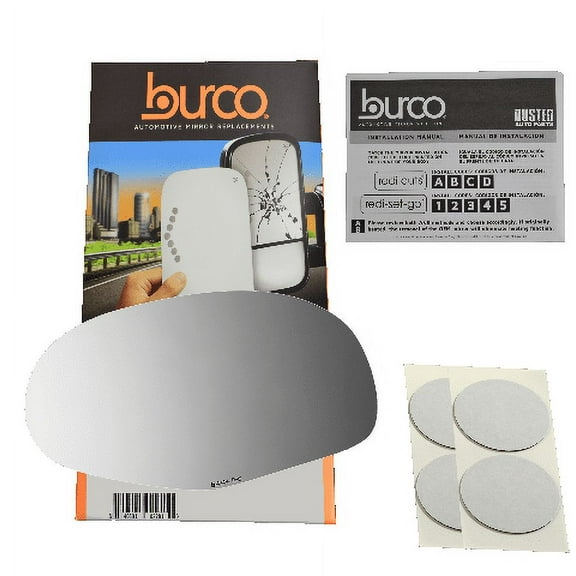 Burco 4244RSG Driver Side Flat Replacement Mirror Glass for Ford Mustang