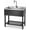 Black, variant on Commercial Stainless Steel Utility Sink, Heavy-Duty Freestanding Basin with Pull-Down Faucet for Garage Laundry Workshop, Silver/Black