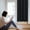 Black, variant on Solid Color Curtains Curtain Fabric Can Be Used In Kitchens And Bedrooms,Drapes for Bathroom & Bedroom & Living Room Curtains(5"×6",Black)