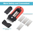 thumbnail image 2 of Razor Blade Scraper Tool with Blade Storage Container, Glass Cooktop Stove Scraper with 10PCS Stainless Steel Blades for Glass Clean,Paint,Old Label,Decal Sticker,Adhesive Remover, 2 of 4
